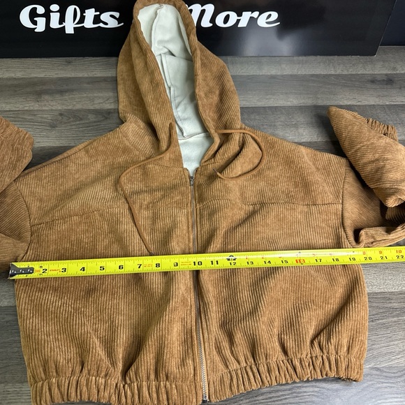 ROMWE Brown Corduroy Jacket - Picture 4 of 10